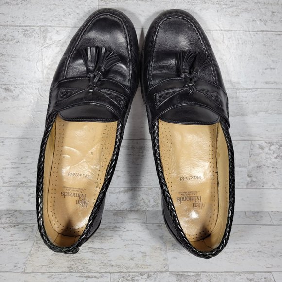 Allen Edmonds Mens Maxfield 47711 Black Leather Tassel Loafers Shoes Sz 10.5 D main image 4